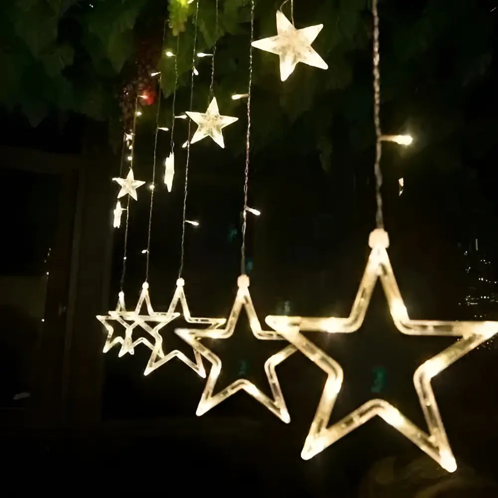 Cortina de estrellas LED para Navidad