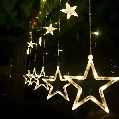 Cortina de estrellas LED para Navidad