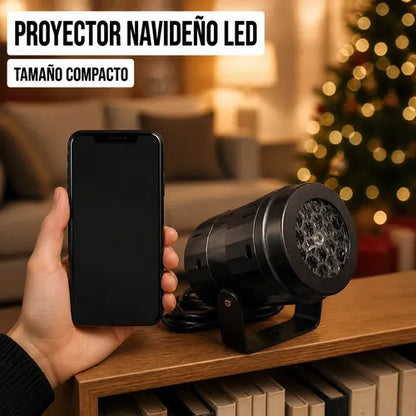 Proyecta figuras navideñas en tu pared LED