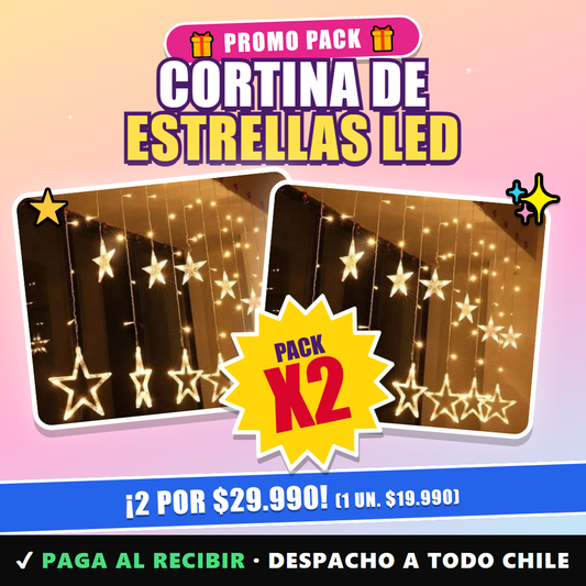 Cortina de estrellas LED para Navidad