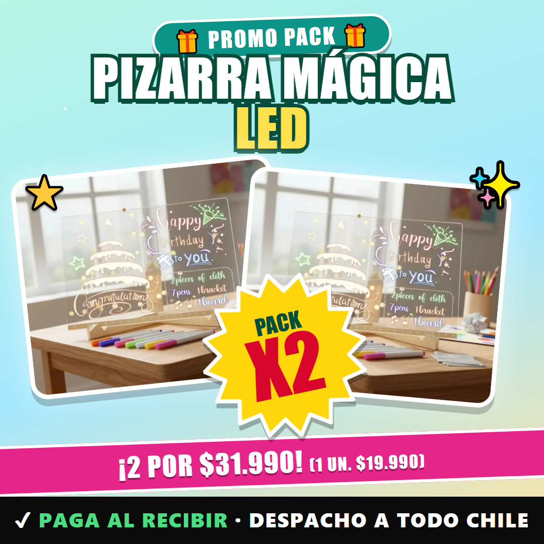 Pizarra Mágica Led Transparente Con Sopo