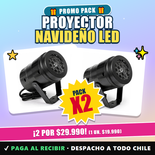 Proyecta figuras navideñas en tu pared LED